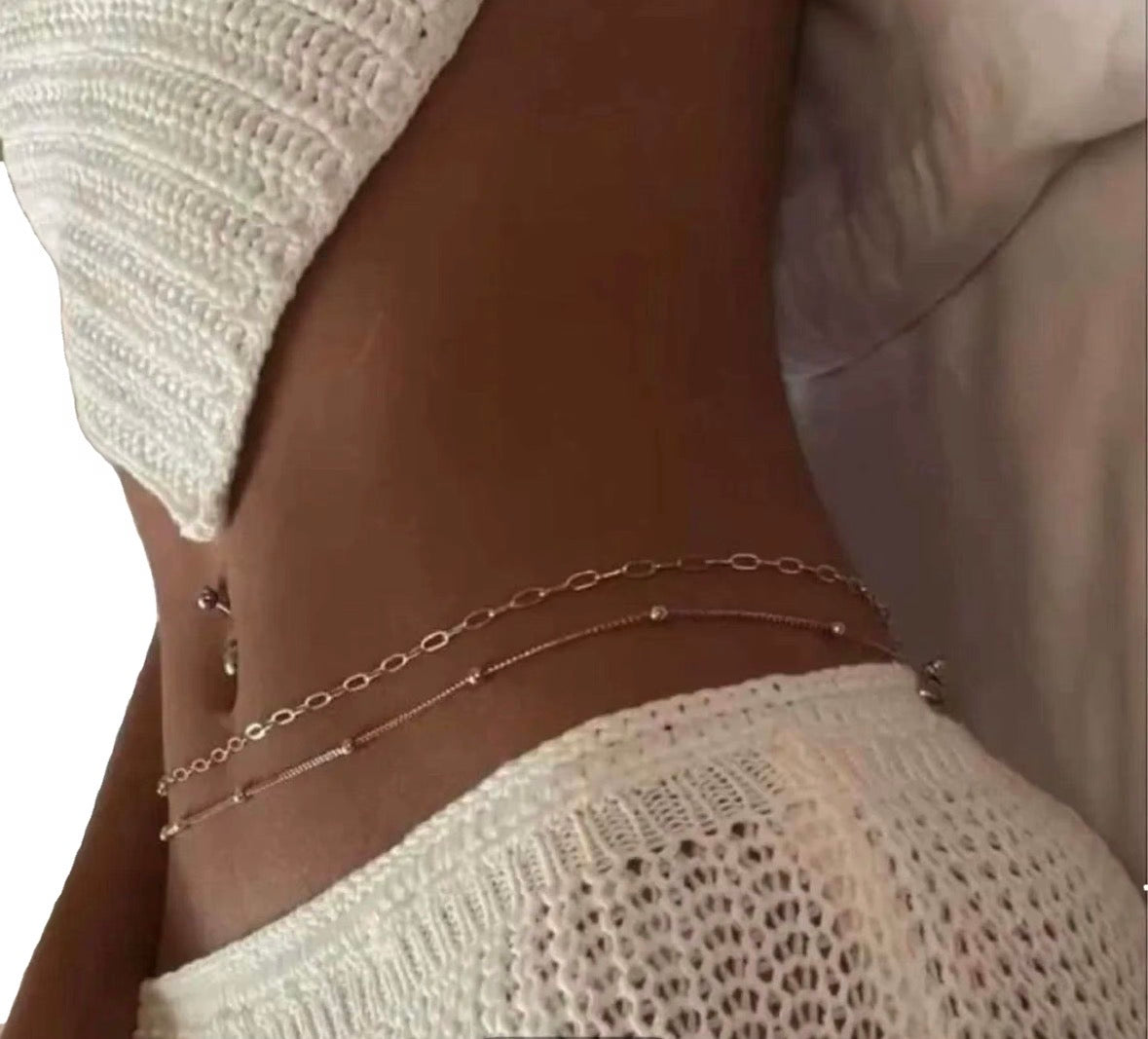 Core Contour Double Layer Belly Chain