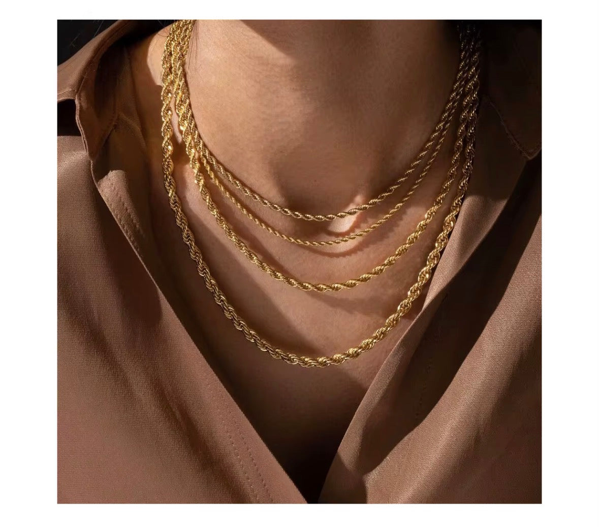 Core Collection Rope Chain
18K PVD Stainless Steel Necklace