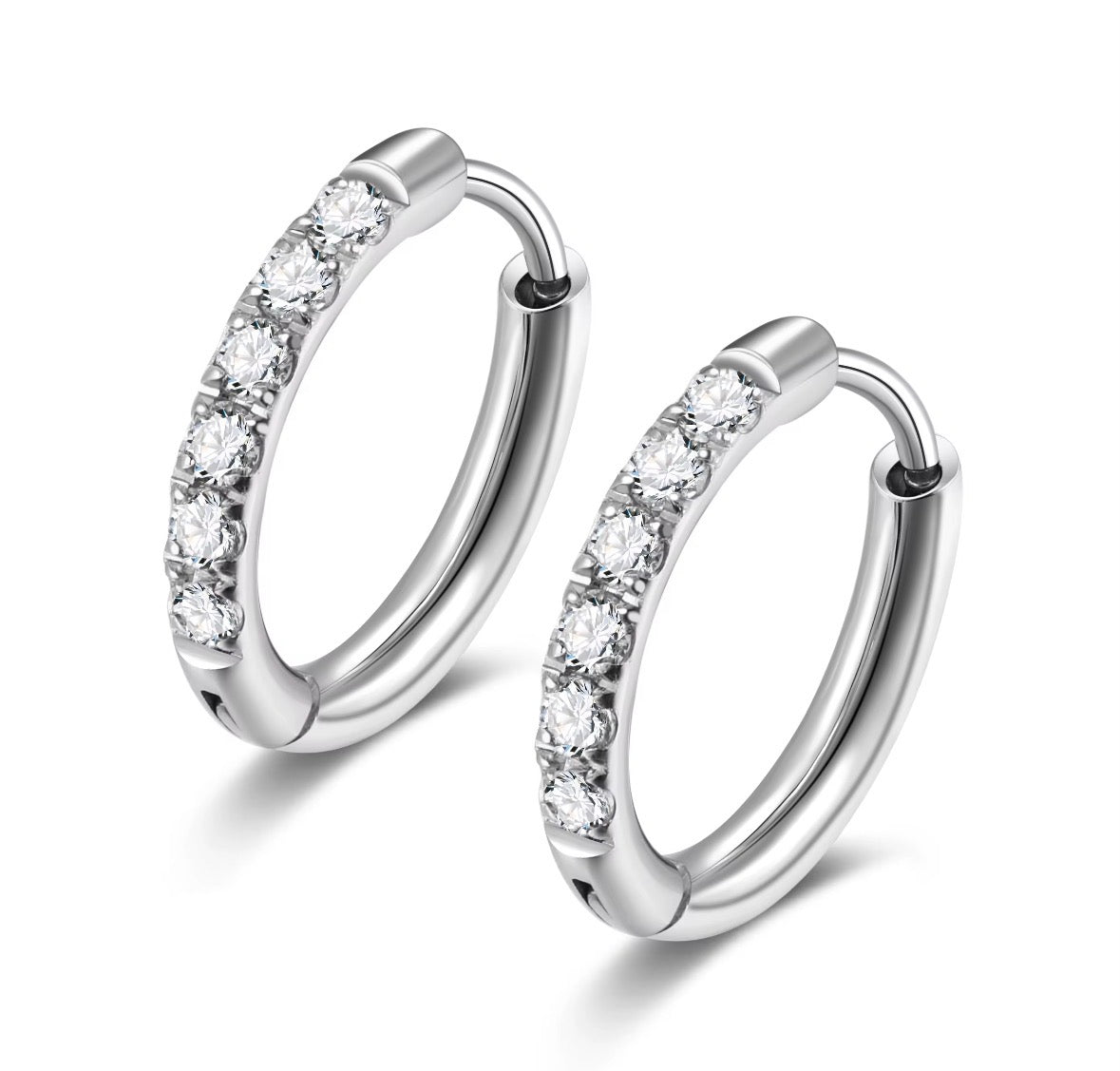 Core Fine Line Huggie Trio | 18K PVD Gold 304 Stainless Steel Waterproof Jewelry