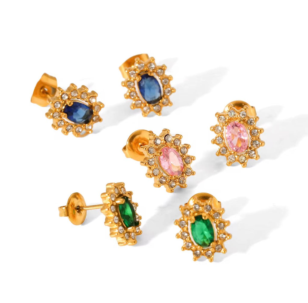 Core Reign Stud Earrings Core Collection  | 18K Gold PVD Stainless Steel