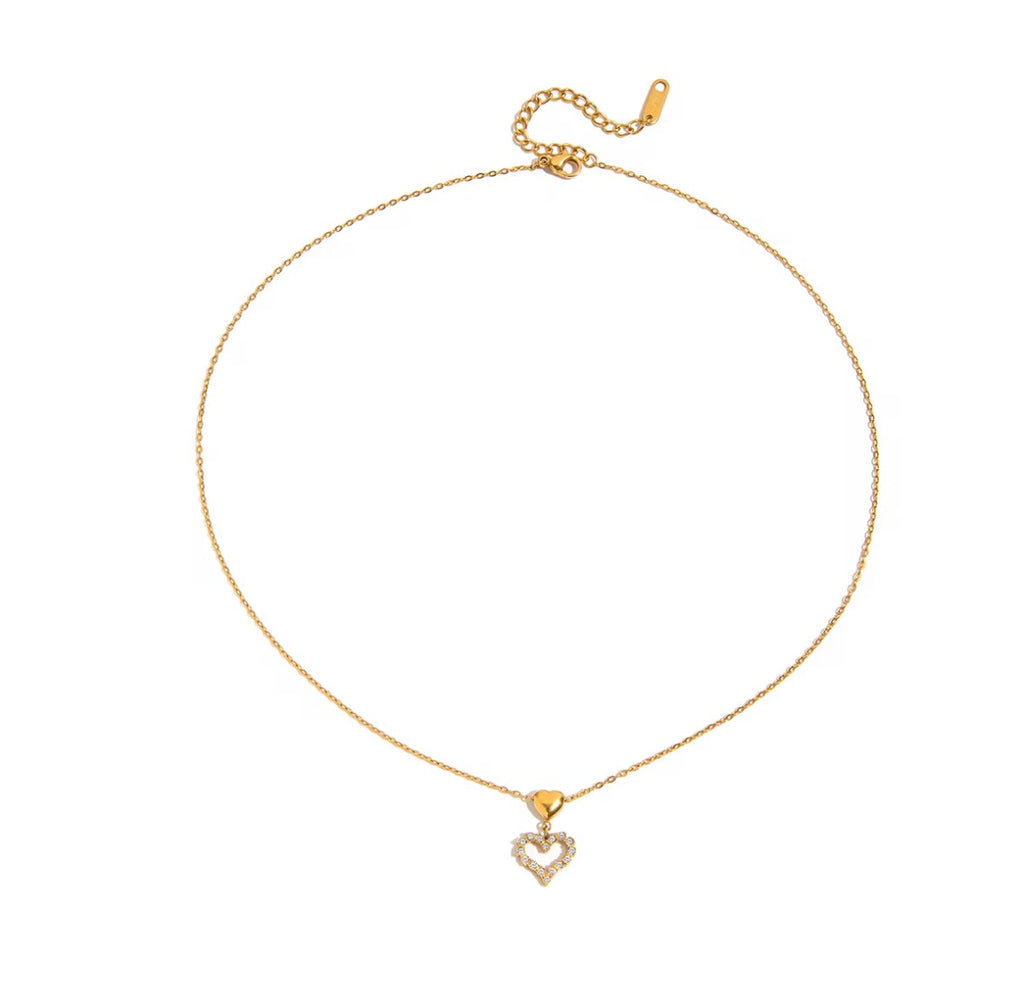 Core Open Heart | 18K PVD Gold 304 Stainless Steel Waterproof Jewelry