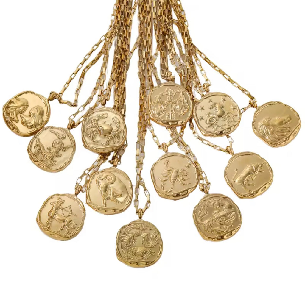Core Zodiac Coin Necklace