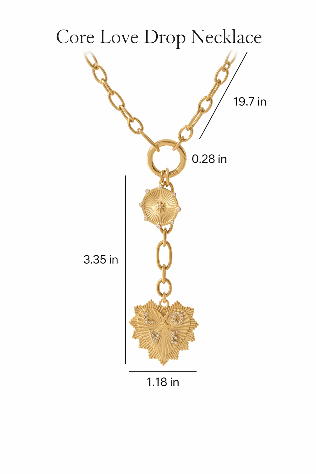 Core Love Drop Necklace