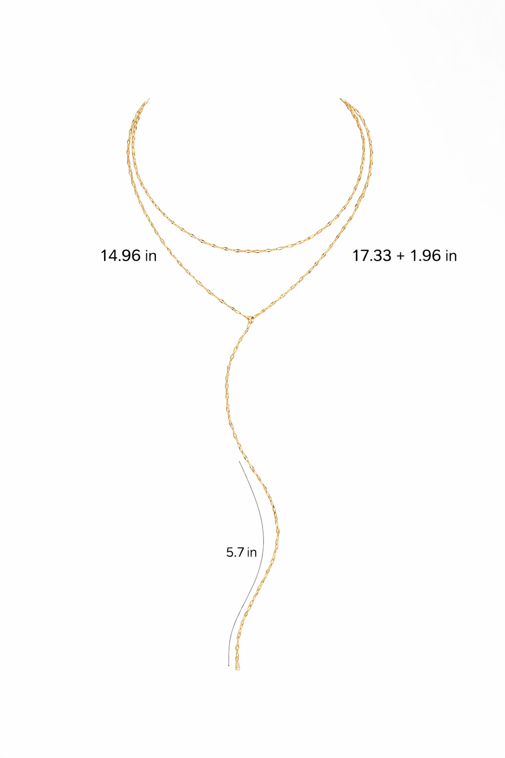 Core Layered Drop Necklace