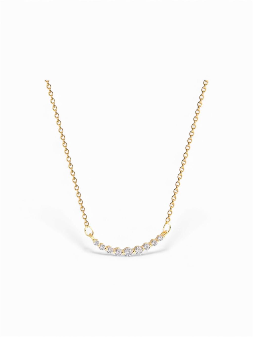 Signature Petal Arc Necklace-  316L Stainless Steel • 18K PVD Gold