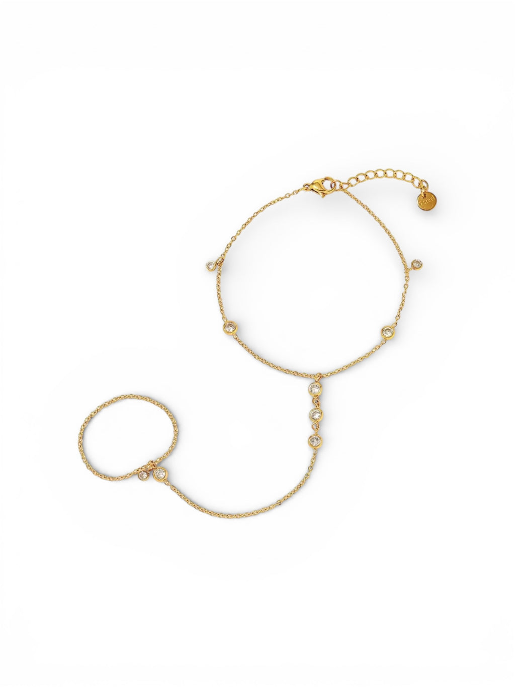 Core Lumine Hand Chain | 18K PVD Gold 304 Stainless Steel Waterproof Jewelry